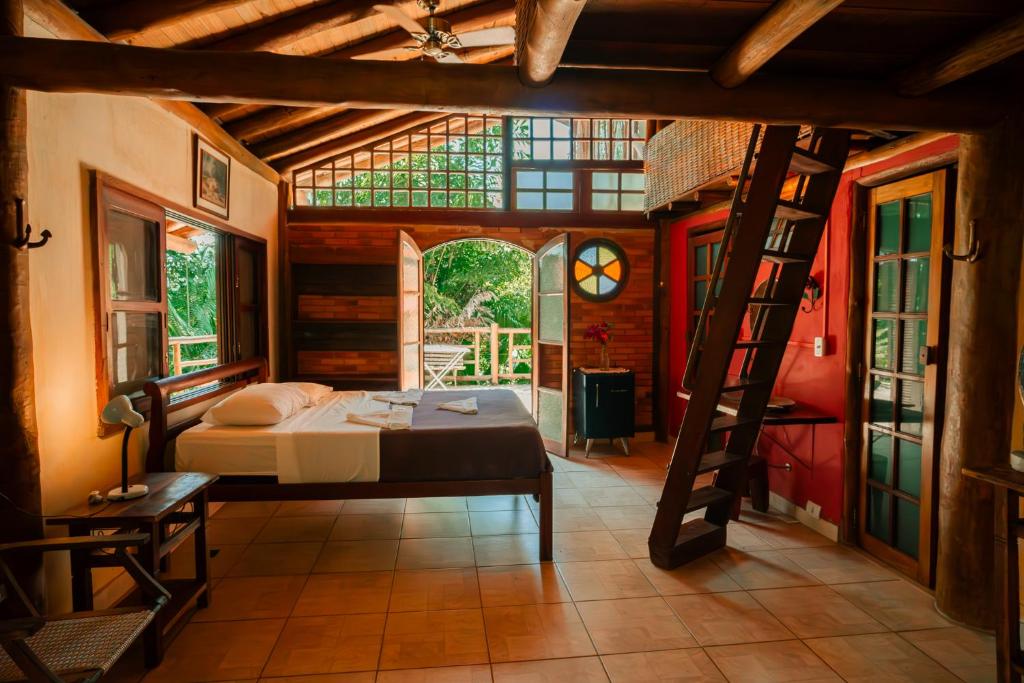 Postel nebo postele na pokoji v ubytování Paraty Paradiso
