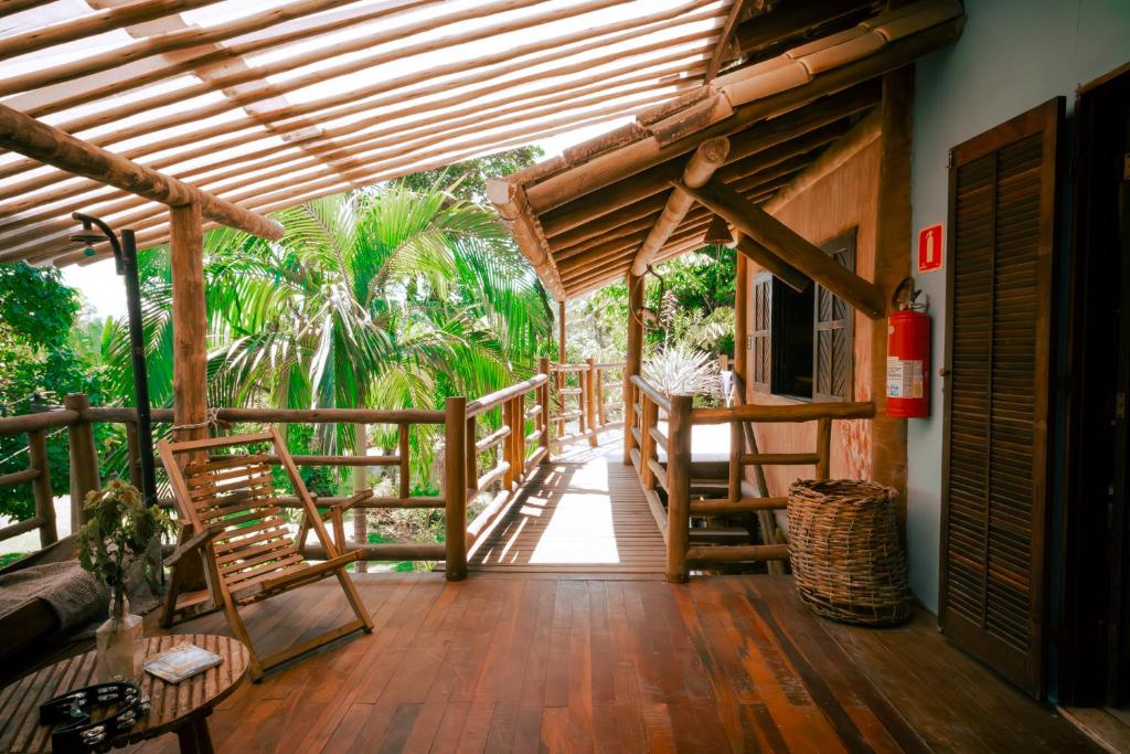 Balkón nebo terasa v ubytování Paraty Paradiso