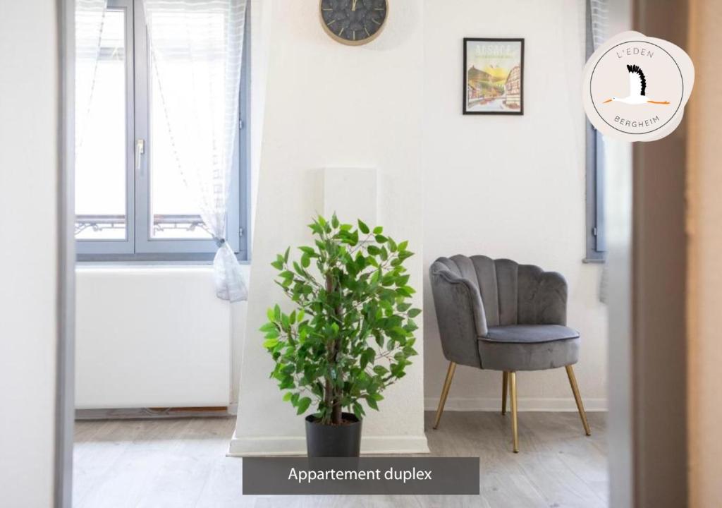 Posedenie v ubytovaní Appartements duplex 3 et 4 personnes - Climatisation - Village élu parmi les "Plus Beaux Villages de France" - Route des Vins - Centre Alsace