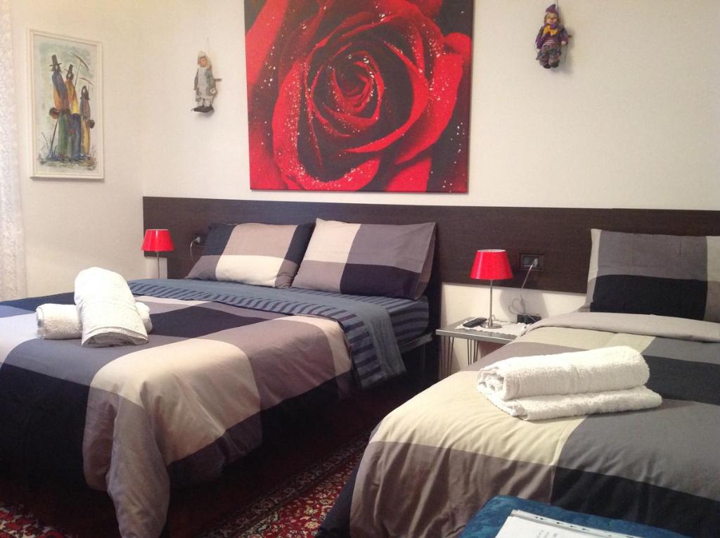 Postel nebo postele na pokoji v ubytování Guest House Santiago