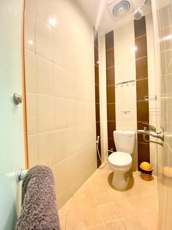 Koupelna v ubytování Cabin Hotel Bhayangkara