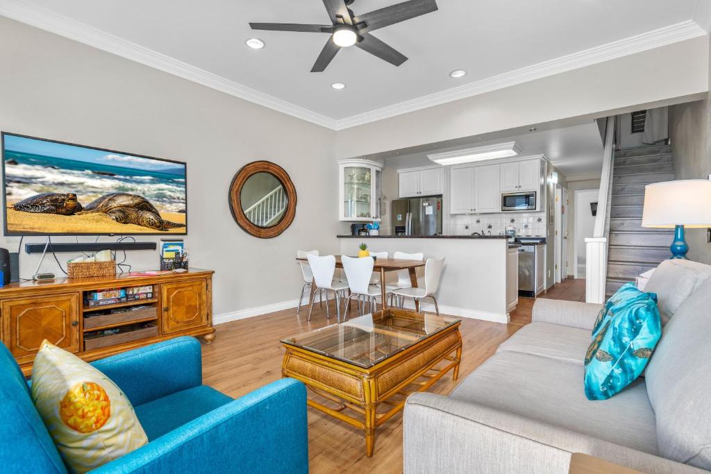 Kuchyň nebo kuchyňský kout v ubytování Updated 2bd 2ba Maui Vista Condo with Ocean View