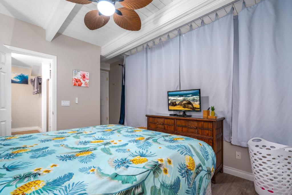 Postel nebo postele na pokoji v ubytování Updated 2bd 2ba Maui Vista Condo with Ocean View