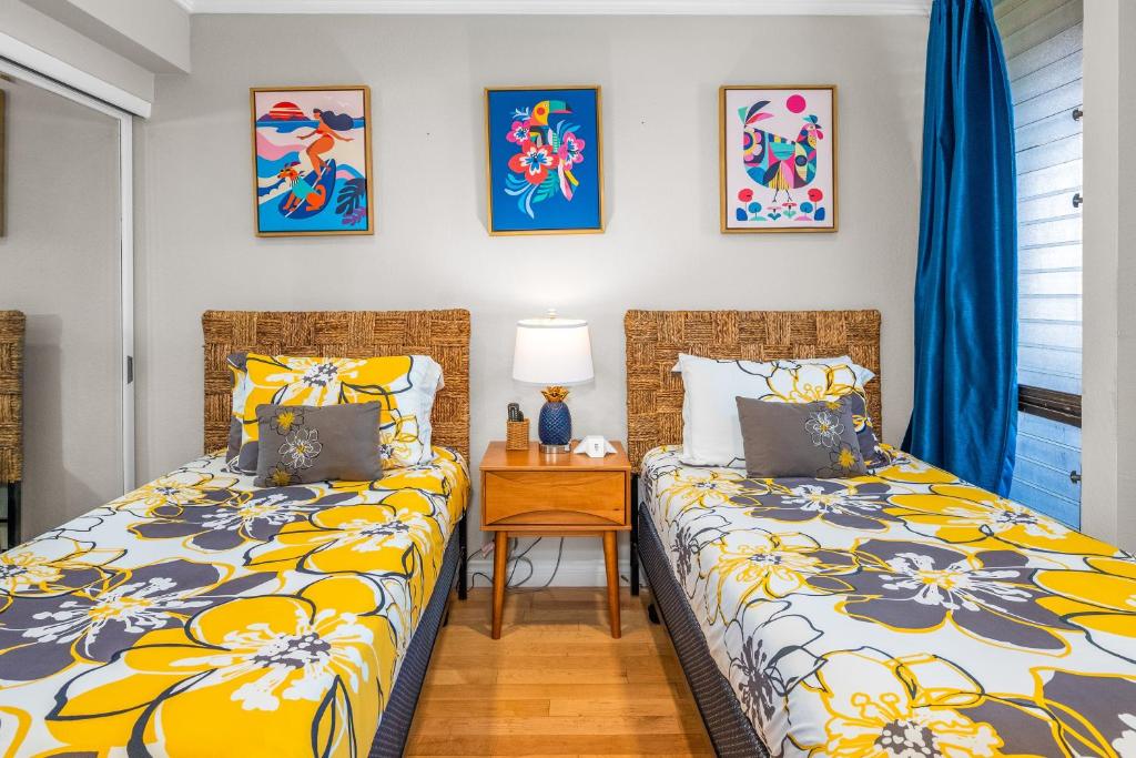 Postel nebo postele na pokoji v ubytování Updated 2bd 2ba Maui Vista Condo with Ocean View