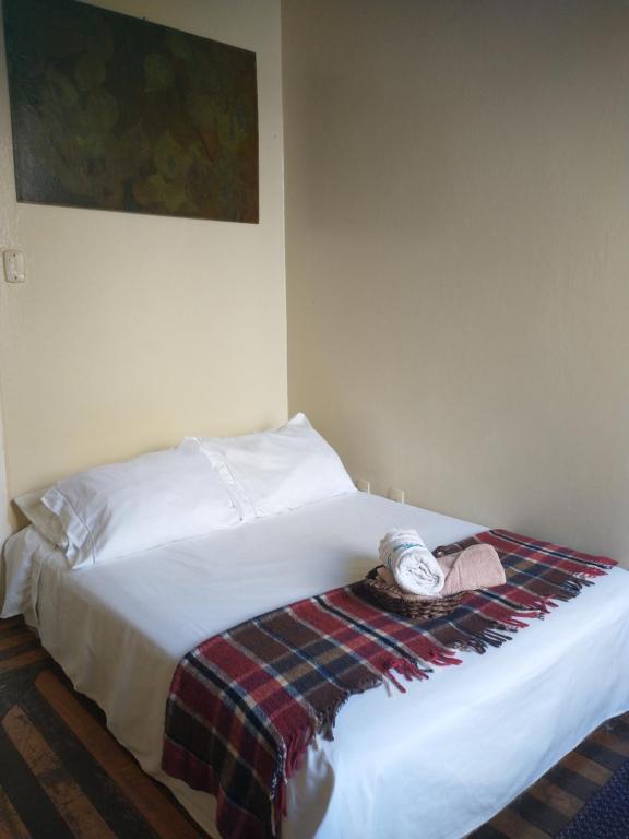 Postel nebo postele na pokoji v ubytování Guanaaní Hostel