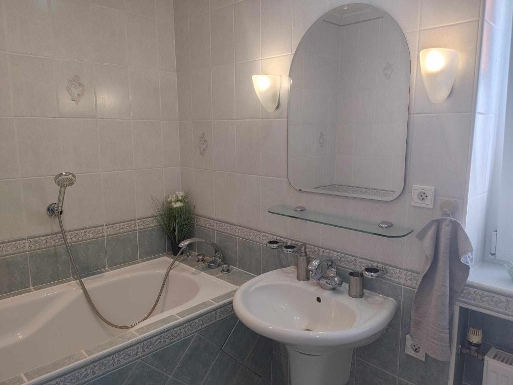 Kúpeľňa v ubytovaní Apartament Julia