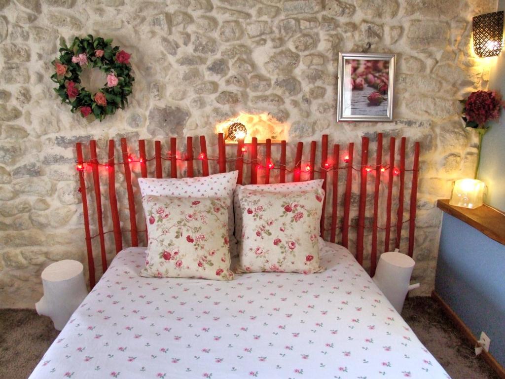 Postel nebo postele na pokoji v ubytování Le Duplex de Lapparan