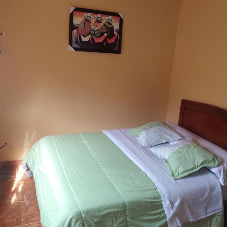 Postel nebo postele na pokoji v ubytování Hotel Amazonia y sol