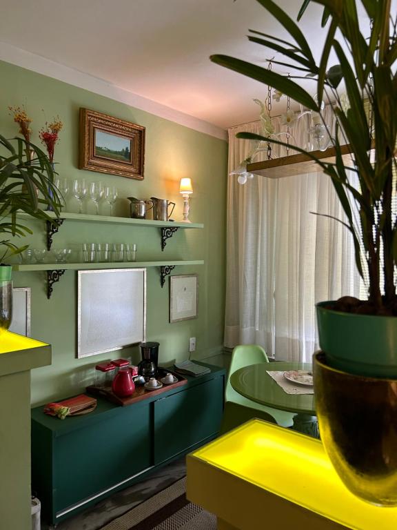 Kuchyň nebo kuchyňský kout v ubytování Petit Jardin