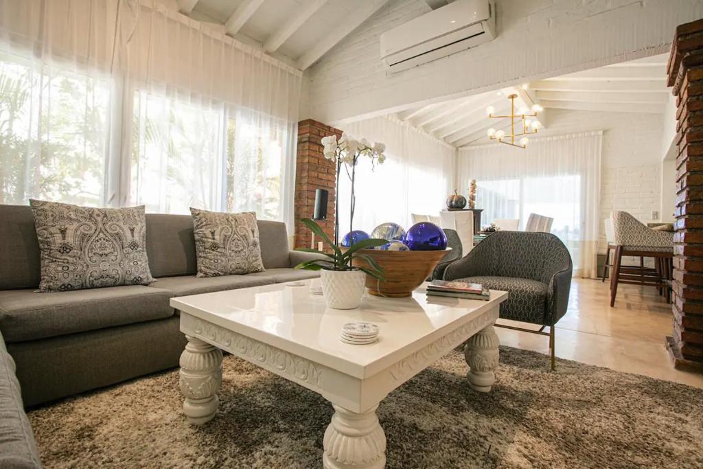 Et opholdsområde på Residencias del Encanto