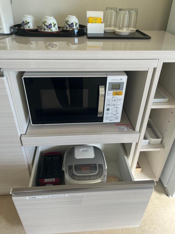 Kuchyň nebo kuchyňský kout v ubytování 飯野小屋