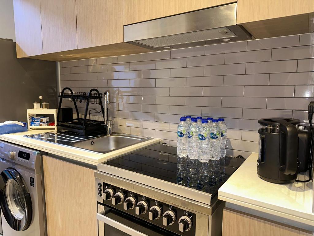 Köök või kööginurk majutusasutuses SeaView Getaway