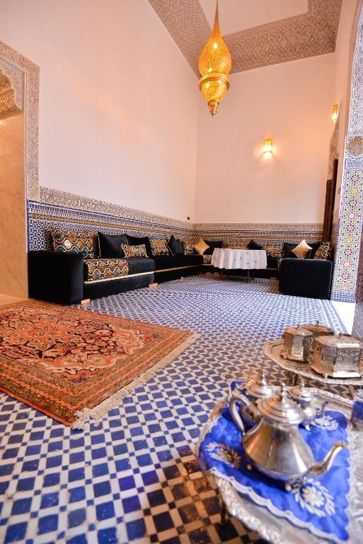 Posezení v ubytování Riad Dilar Fes & Spa