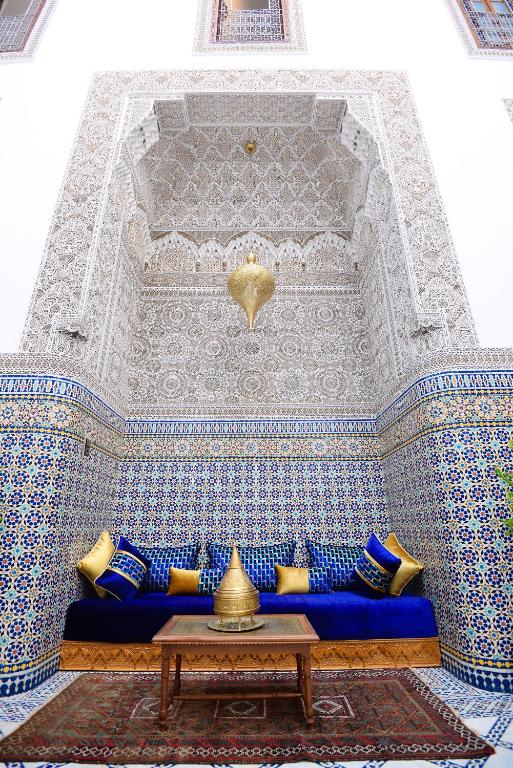 Posezení v ubytování Riad Dilar Fes & Spa