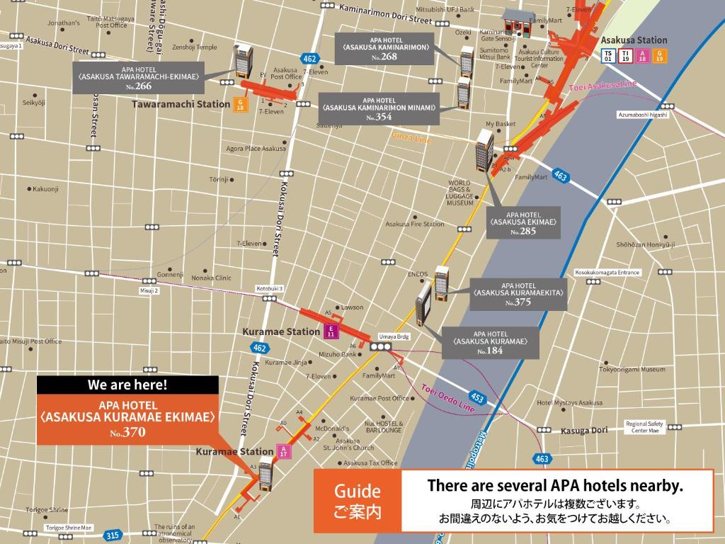 Fotografie z fotogalerie ubytování APA Hotel Asakusa Kuramae Ekimae v Tokiu