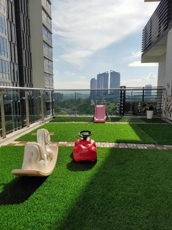 Zahrada ubytování D Bunga مسلم Homestay Pool View Legoland Nusajaya