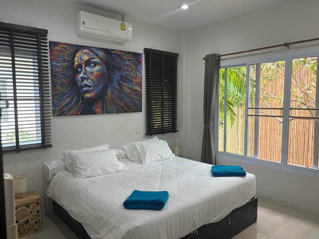 Postel nebo postele na pokoji v ubytování Shanti samui Resort