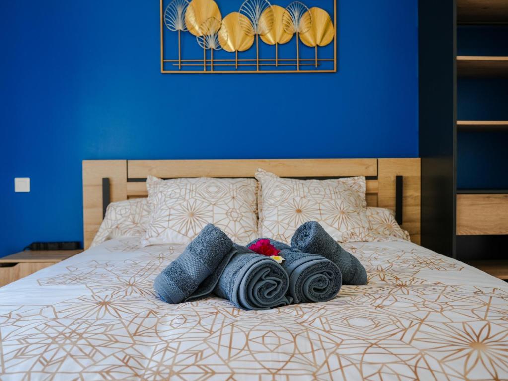 Postel nebo postele na pokoji v ubytování Villa Petit Paradis