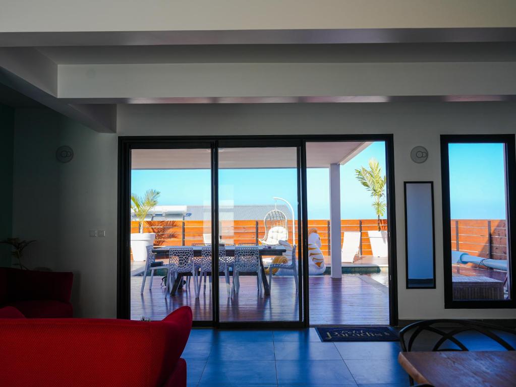 Balkón nebo terasa v ubytování Villa Petit Paradis