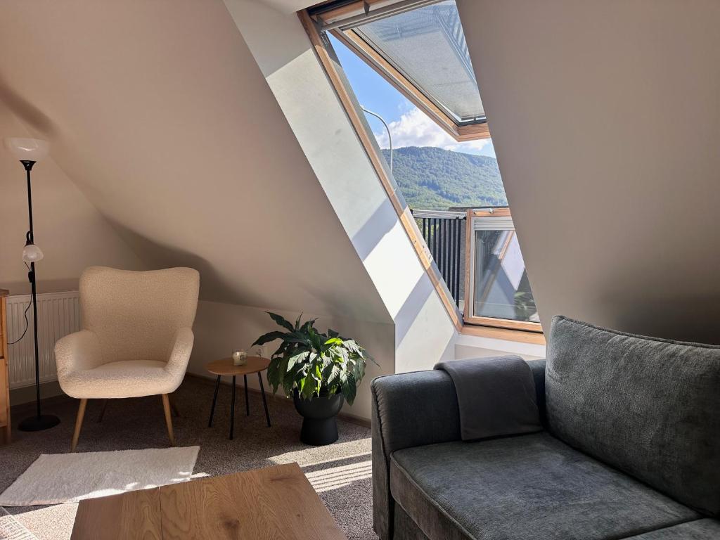 Posezení v ubytování Apartmány Hanička