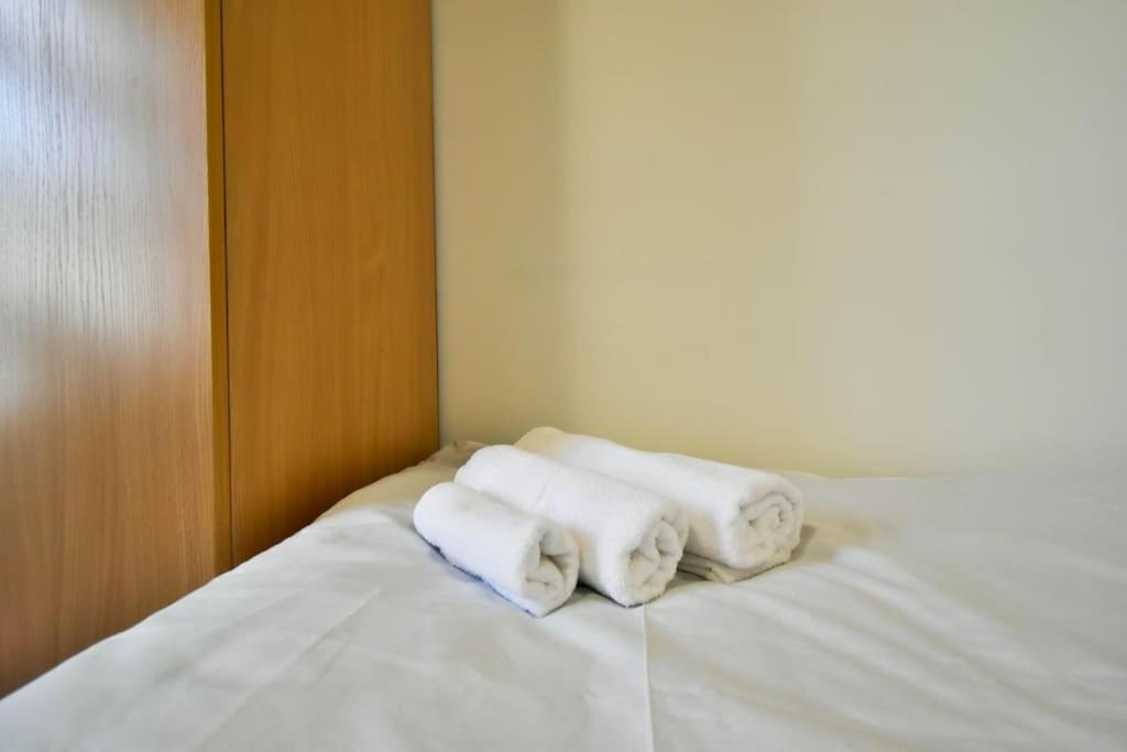 Postel nebo postele na pokoji v ubytování Garden Suite in Sofia Center