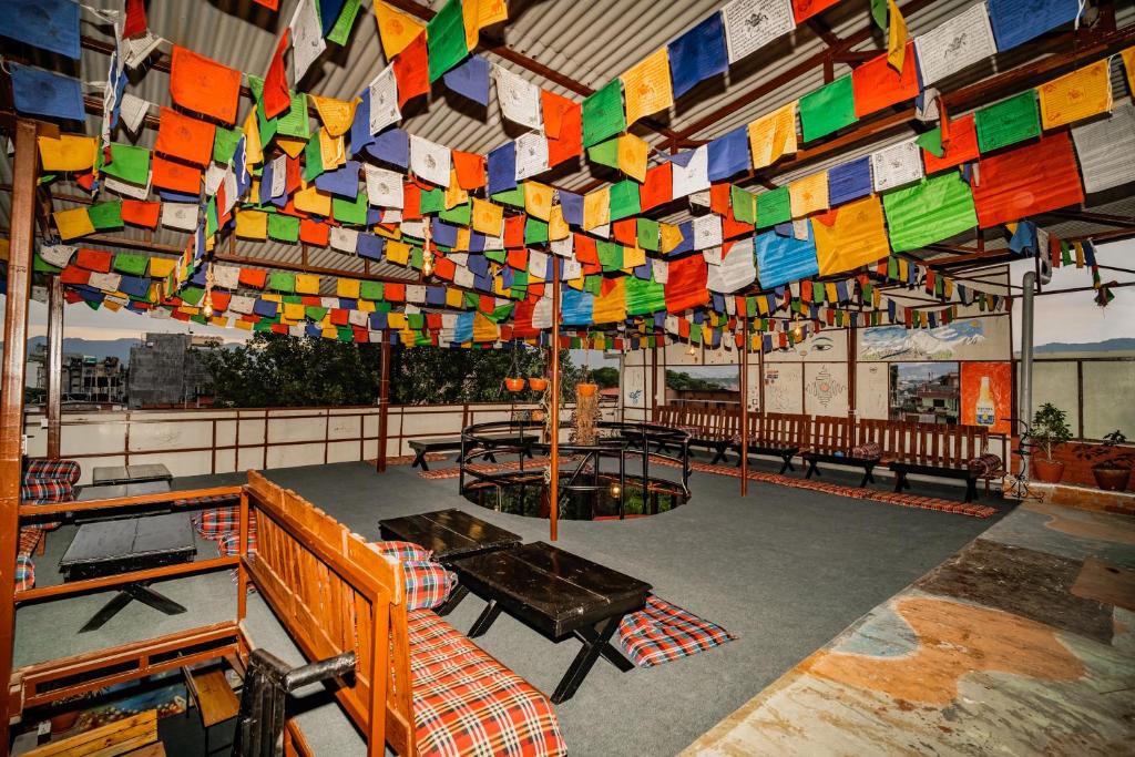 Restaurace v ubytování Rest Up Kathmandu Hostel