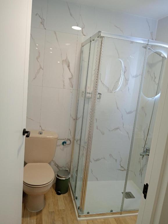 A bathroom at Amor, emoción y más, Auténtico apartamento céntrico climatizado,con wifi, cercano a la catedral y estaciones