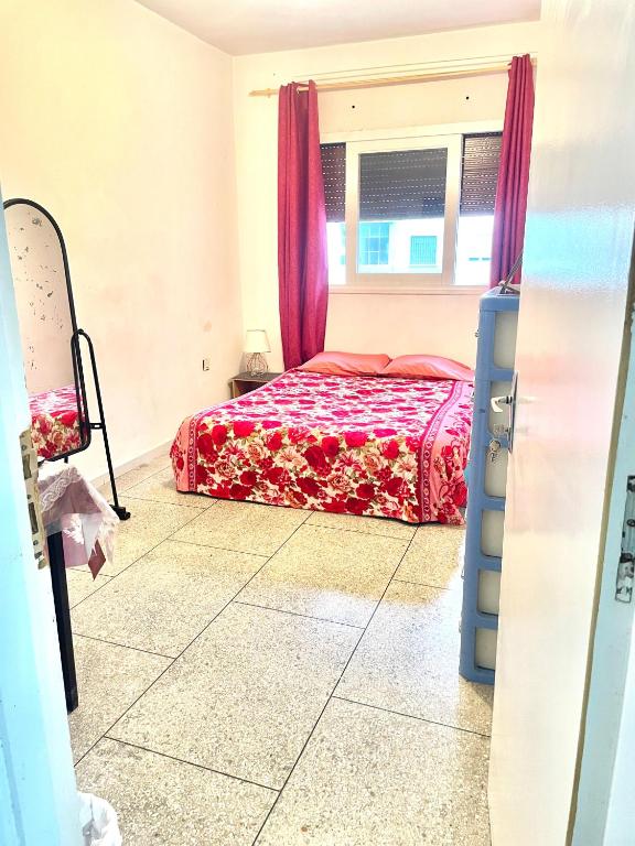 Postel nebo postele na pokoji v ubytování Chambre Privée en plein centre de Rabat Agdal