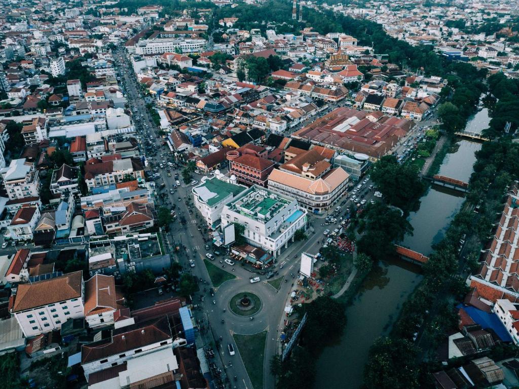 Nespecifikovaný výhled na destinaci Siem Reap nebo výhled na město při pohledu z hotelu