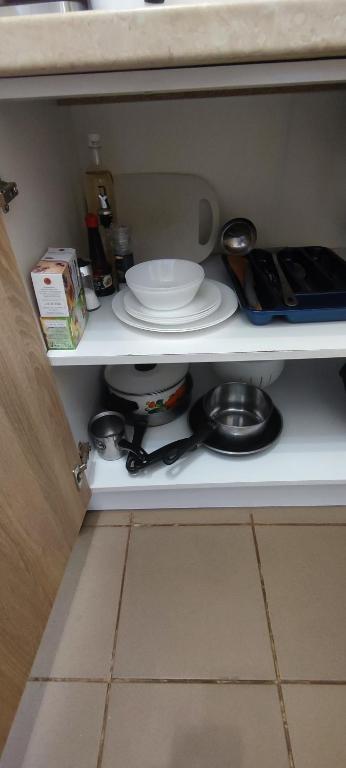 Kuchyň nebo kuchyňský kout v ubytování Benita Inn apartments