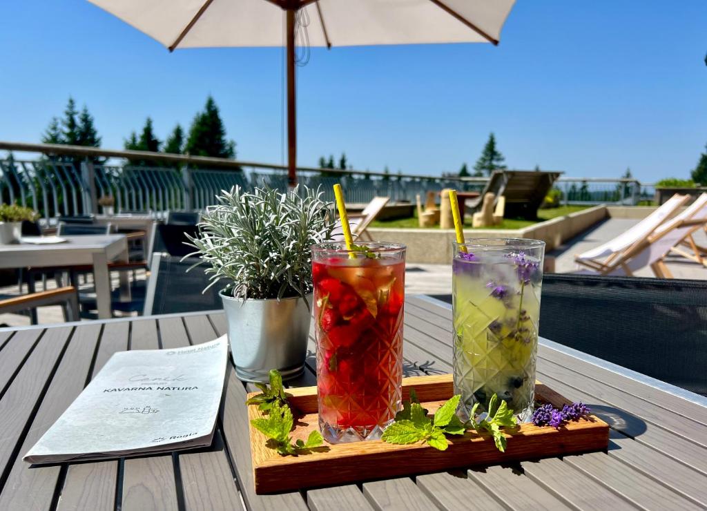 Nápoje v ubytování Hotel Natura