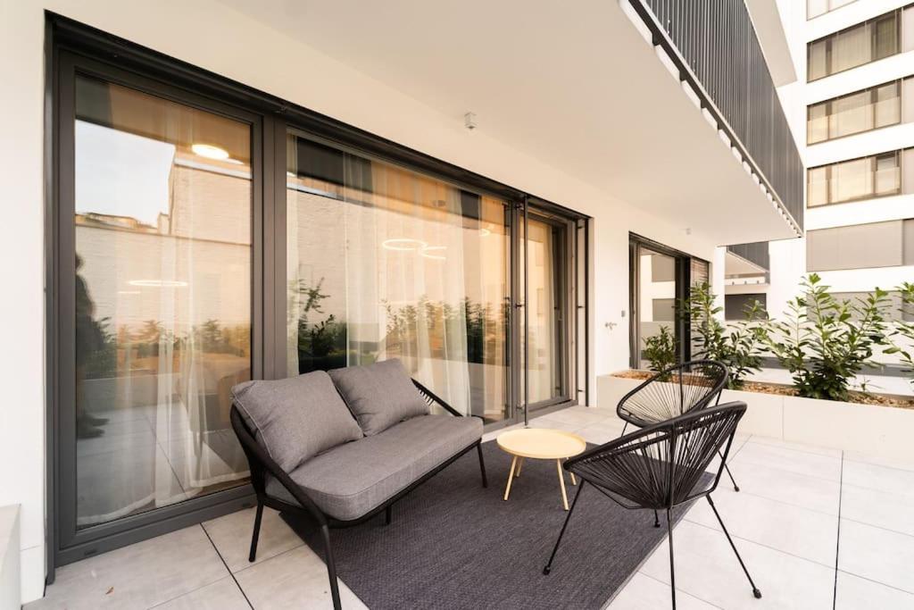 Posezení v ubytování Gold Garden Terrace Apartment