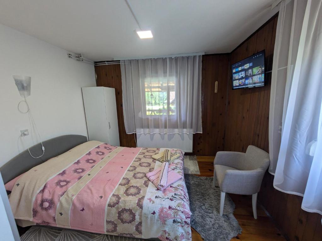 Postel nebo postele na pokoji v ubytování Villa MIR