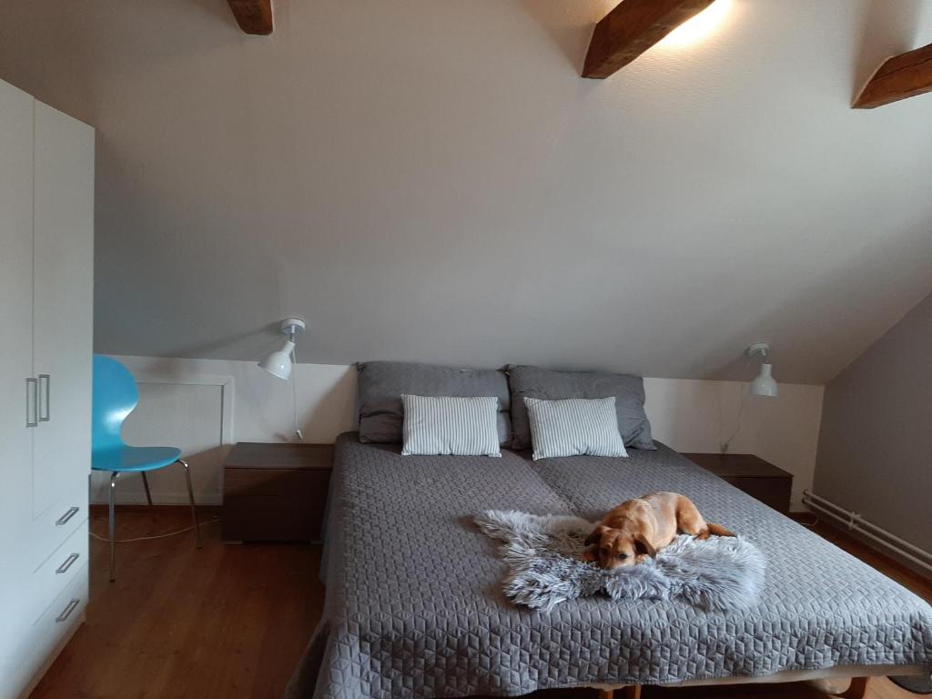 Postel nebo postele na pokoji v ubytování Stor villa i Lendemarke