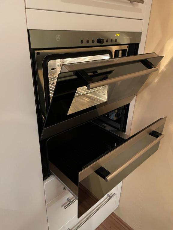 Kuchyň nebo kuchyňský kout v ubytování Cresta Loft in Saas-Grund