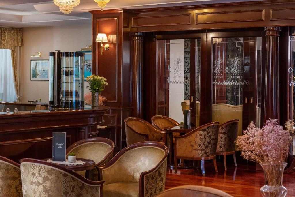 Posezení v ubytování Hotel President Solin