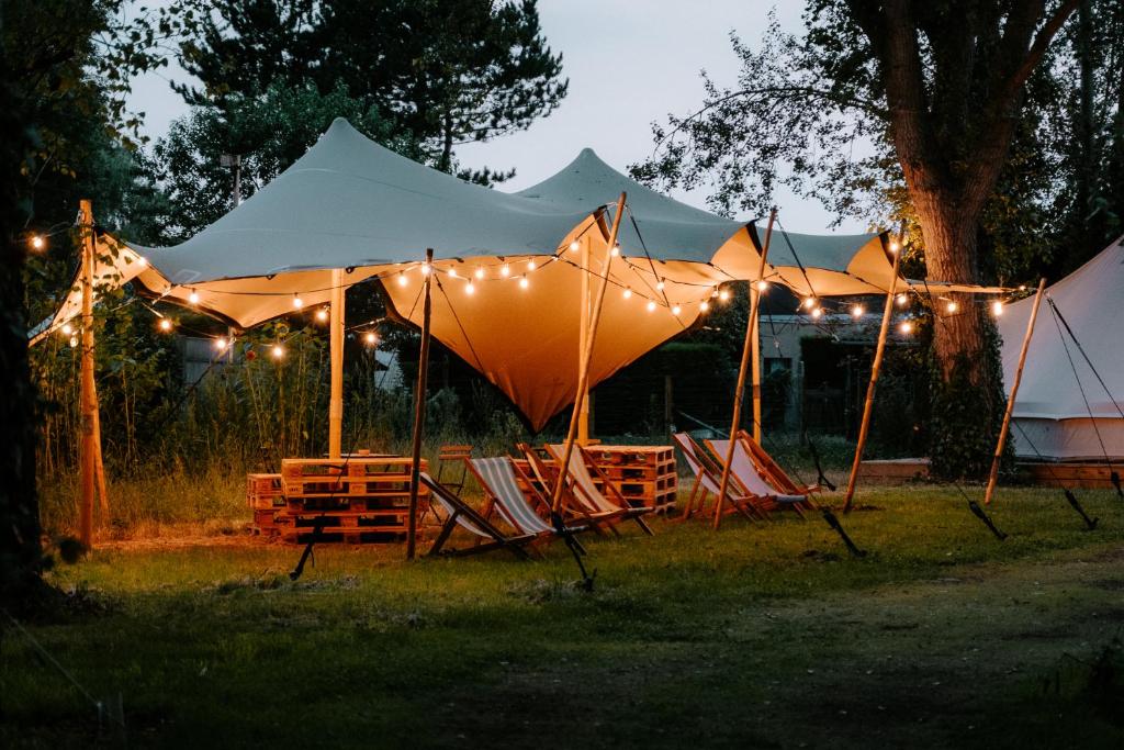 Zahrada ubytování Glamping Boszee