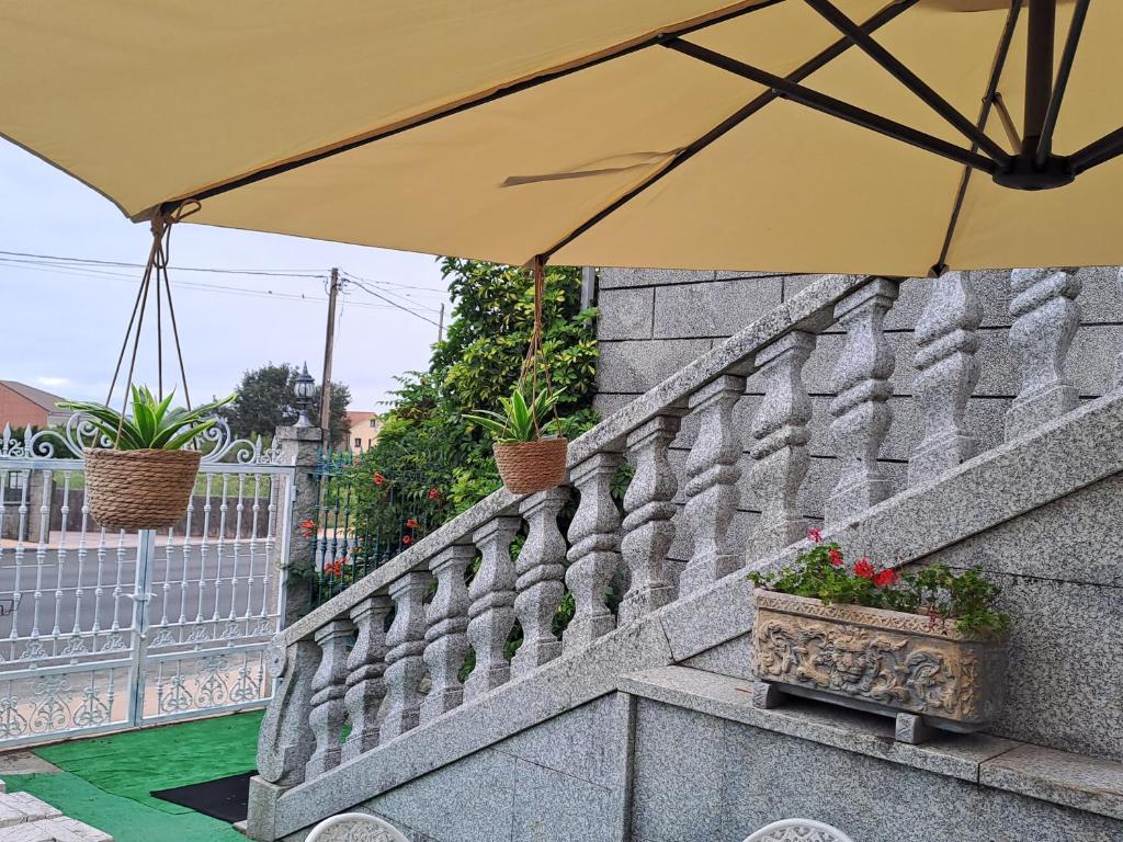 Balkón alebo terasa v ubytovaní apart romero garden C