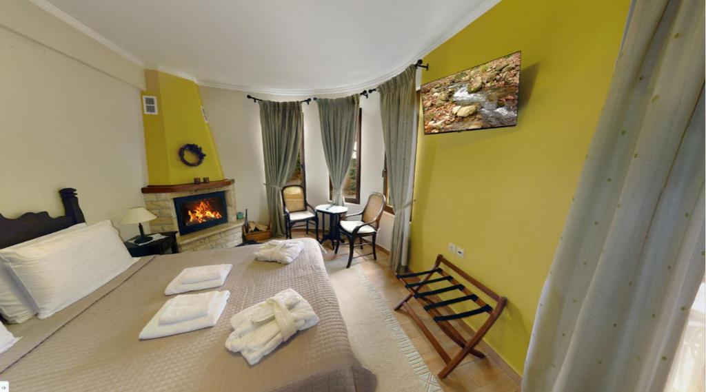 Melegos Inn Hotel - Deluxe Double O Twin Room Con Chimenea