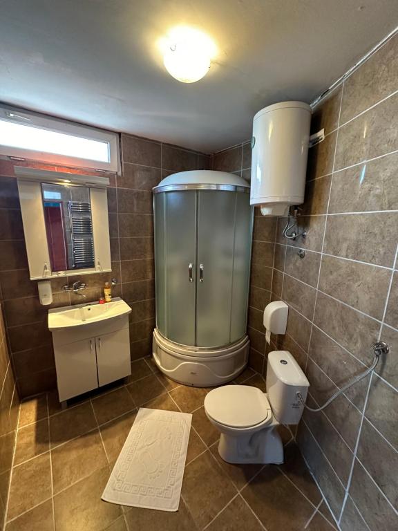 Koupelna v ubytování Hotel Odelia