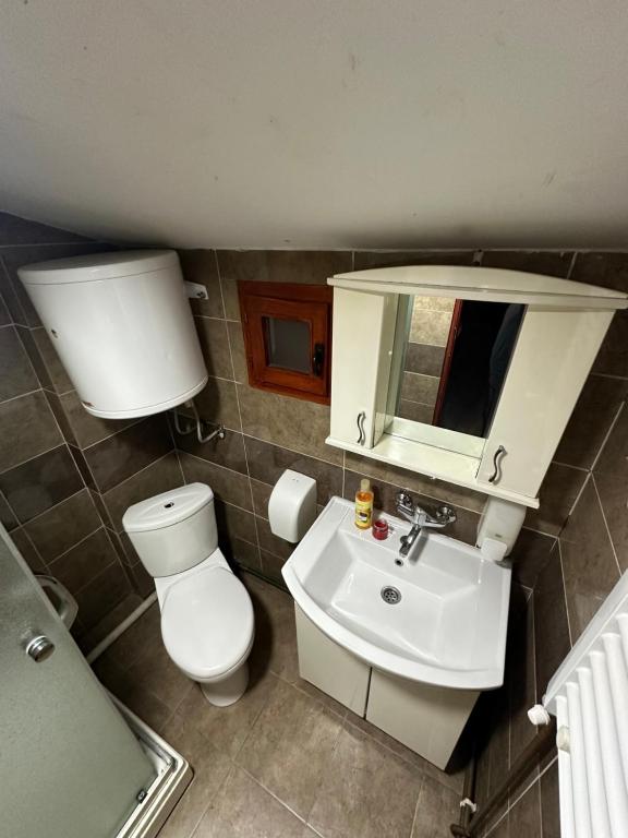 Koupelna v ubytování Hotel Odelia