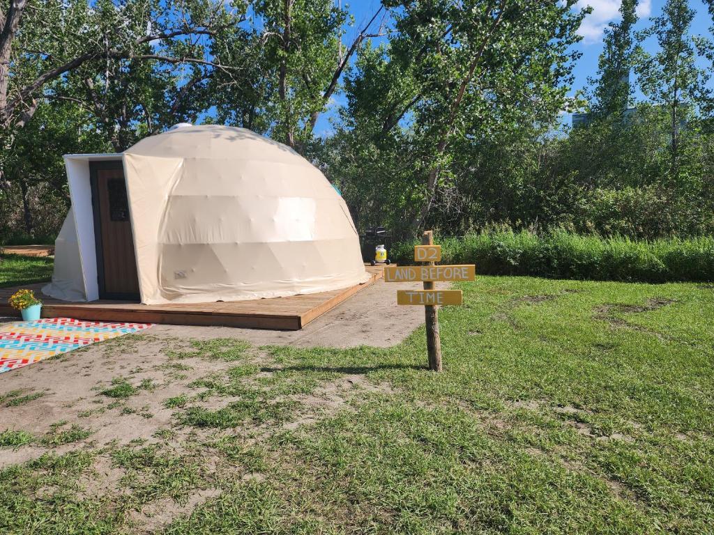 Zahrada ubytování D2 Dino Dome- 2 Dbl Beds - Pet friendly