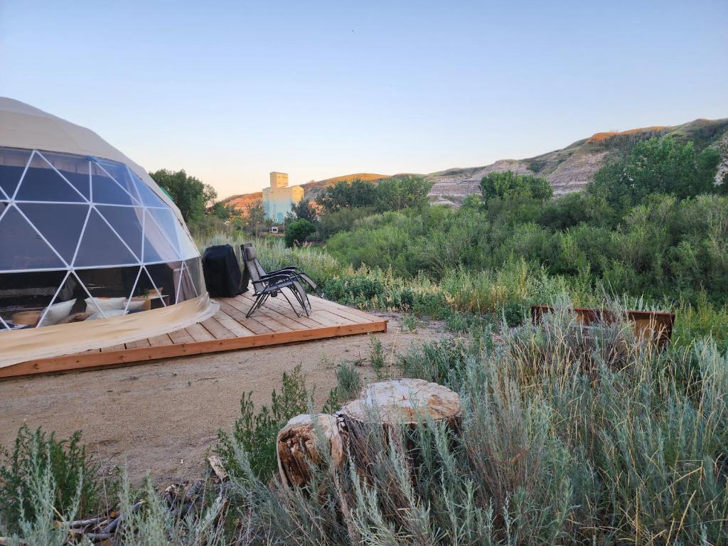 Příroda nedaleko luxury tent