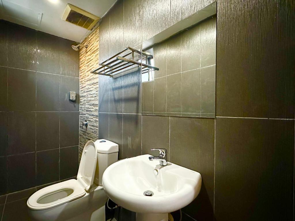Koupelna v ubytování Park Hotel