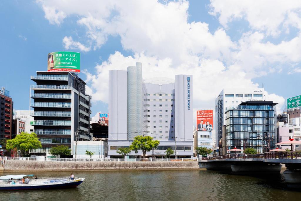 Nespecifikovaný výhled na destinaci Fukuoka nebo výhled na město při pohledu z hotelu