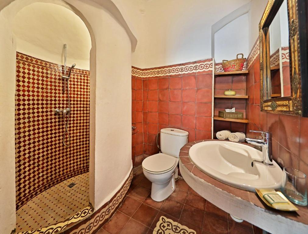 Koupelna v ubytování Riad Villa Garance
