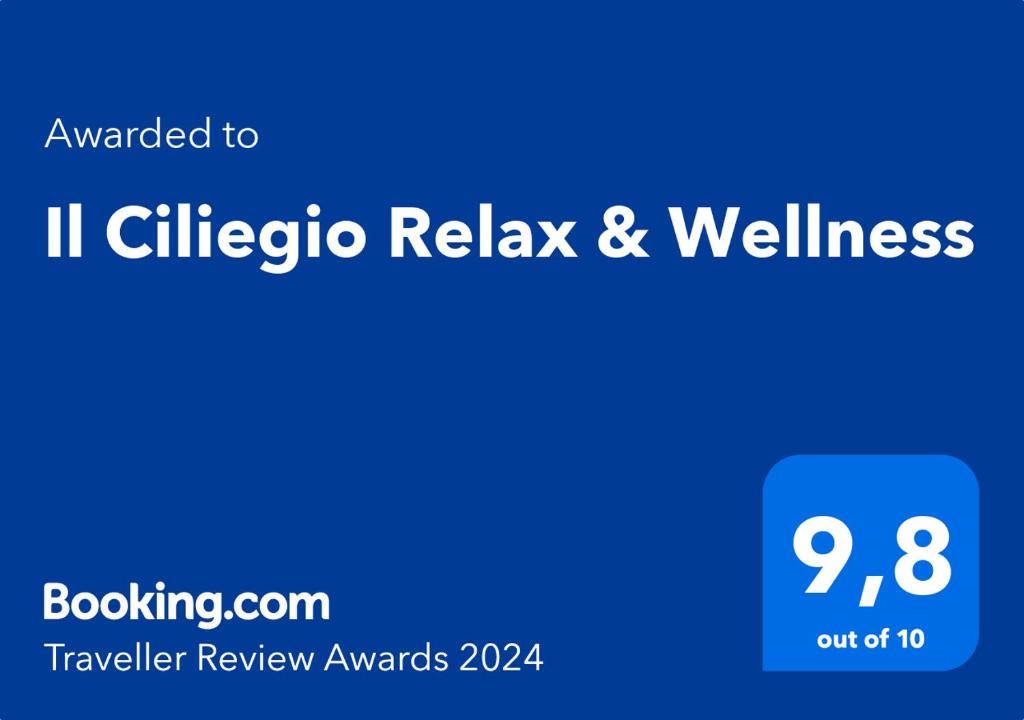 Certifikát, ocenenie alebo iný dokument vystavený v ubytovaní Il Ciliegio Relax & Wellness
