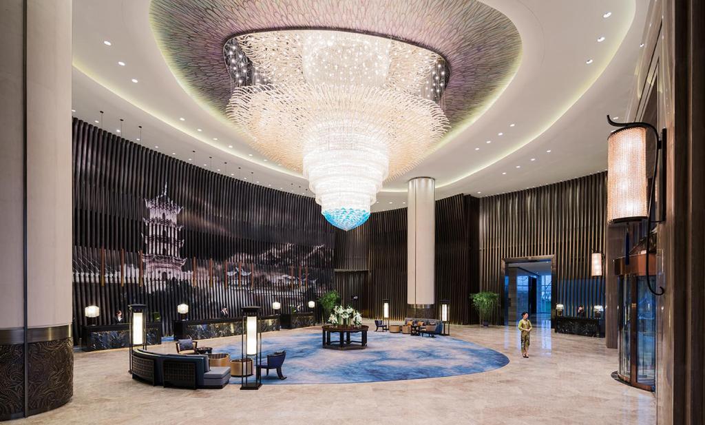 Vstupní hala nebo recepce v ubytování Wanda Realm Hotel Wuhu