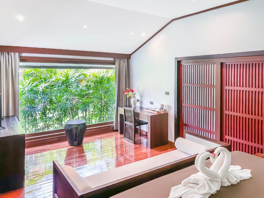Posezení v ubytování begonia N7 villa resort海棠7号别墅酒店