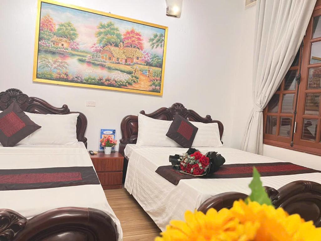 Postel nebo postele na pokoji v ubytování fortuna homestay